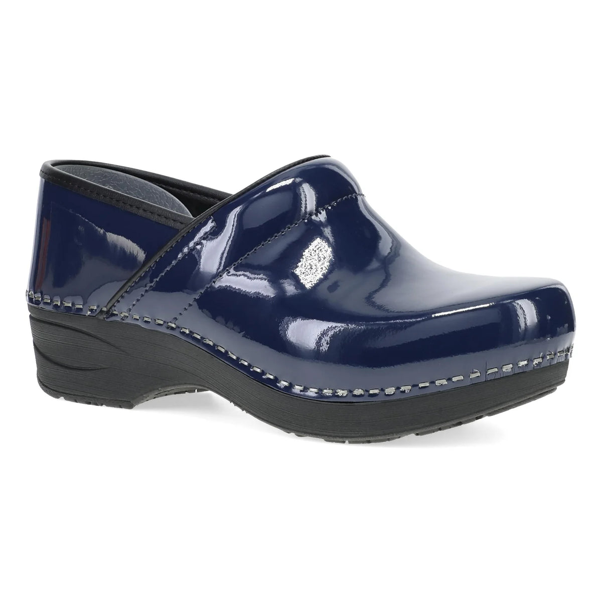 Navy Gloss Clogs